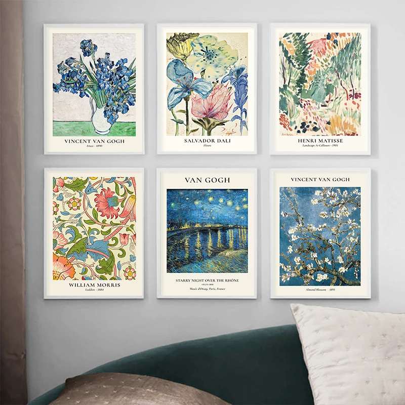 Home Decor Za - Van Gogh seri vas bintang seni