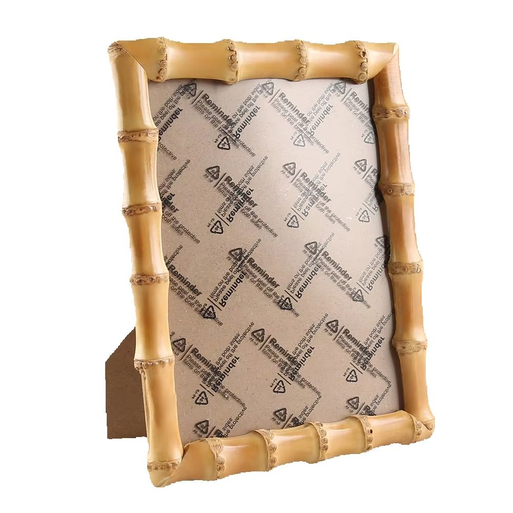 Bamboo Photo Frame - Bingkai Foto Akar Bambu Alami Buatan