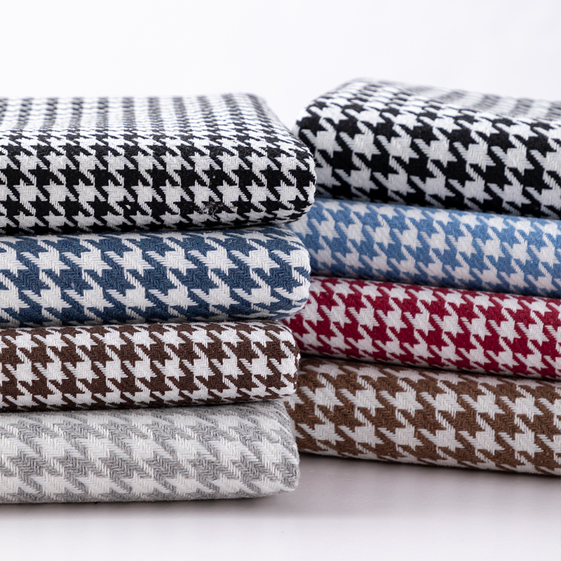 Linen Table Runner - Kain Houndstooth Berkualitas Tinggi Lebar 146cm,