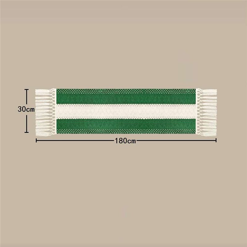 Linen Table Runner - Taplak Meja DT15 Boho Farmhouse 30x180cm