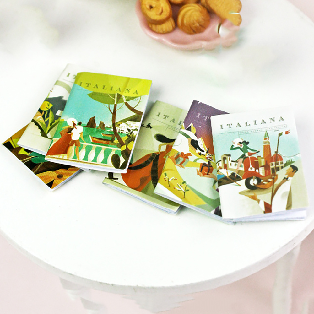 Home Decor Magazine - 6 Buah 1/12 Aksesori Miniatur Rumah