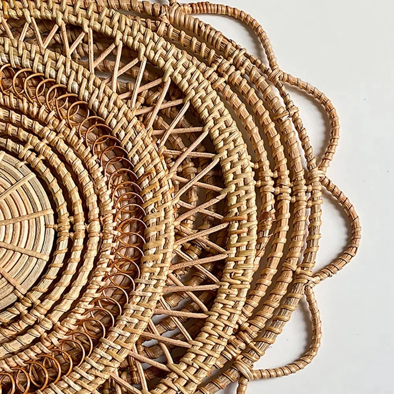 Nampan Rotan Bulat Anyaman Gan - Rattan Plant Basket ulasan dan harga
