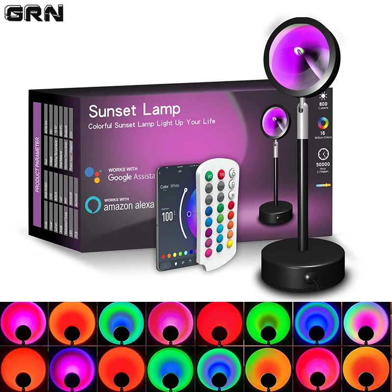 Lampu matahari terbenam LED pi - Home Decor Free App ulasan dan harga