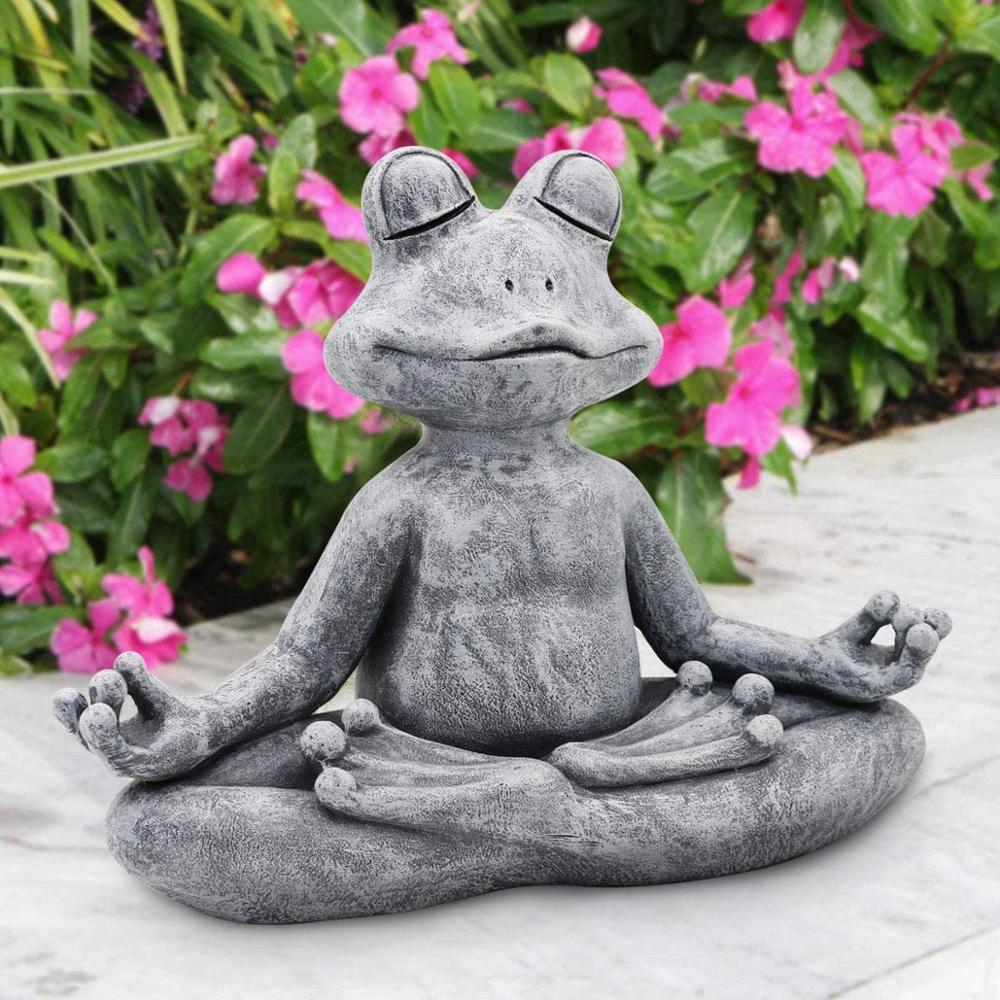 Patung kecil katak 2023 Resin  - Home Decor Za ulasan dan harga