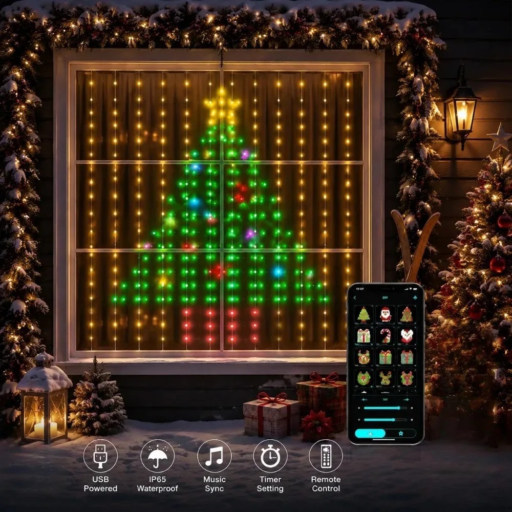 Lampu Hias Gorden Natal LED de - Home Decor Free App ulasan dan harga