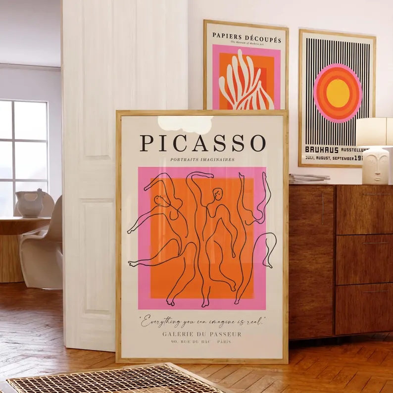 3 Buah Gambar Poster Lukisan K - Home Decor Theme ulasan dan harga
