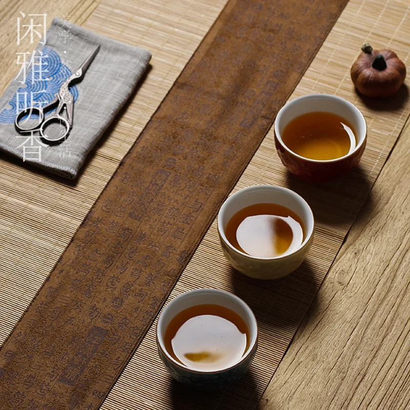 Alas Teh dari Kain Bambu, Tapl - Linen Table Runner ulasan dan harga