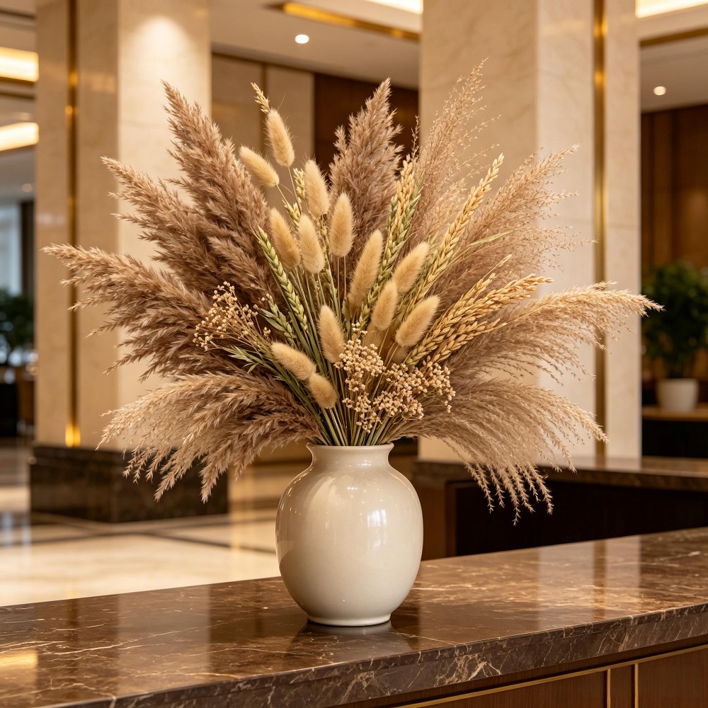 1 Buket Bunga Kering Campuran, - Pampas Grass Decor ulasan dan harga