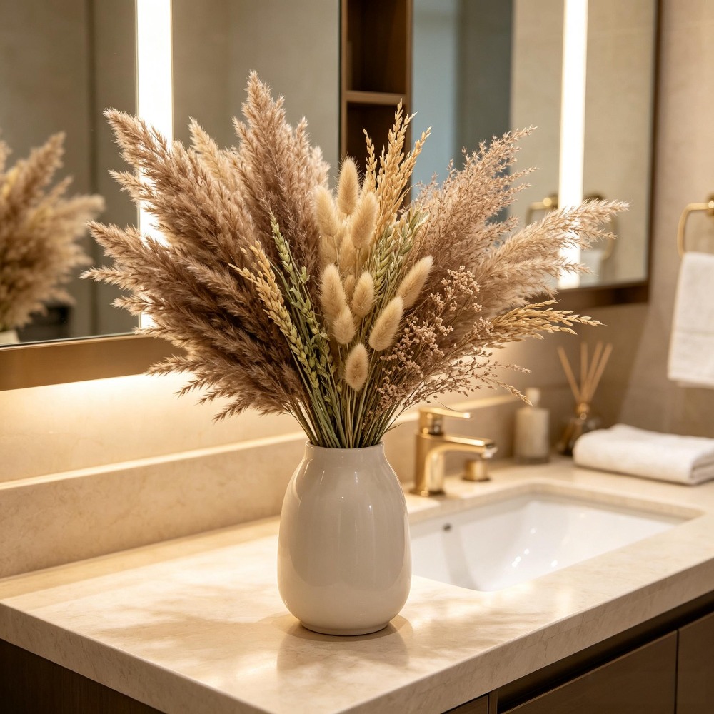 1 Buket Bunga Kering Campuran, - Pampas Grass Decor ulasan dan harga