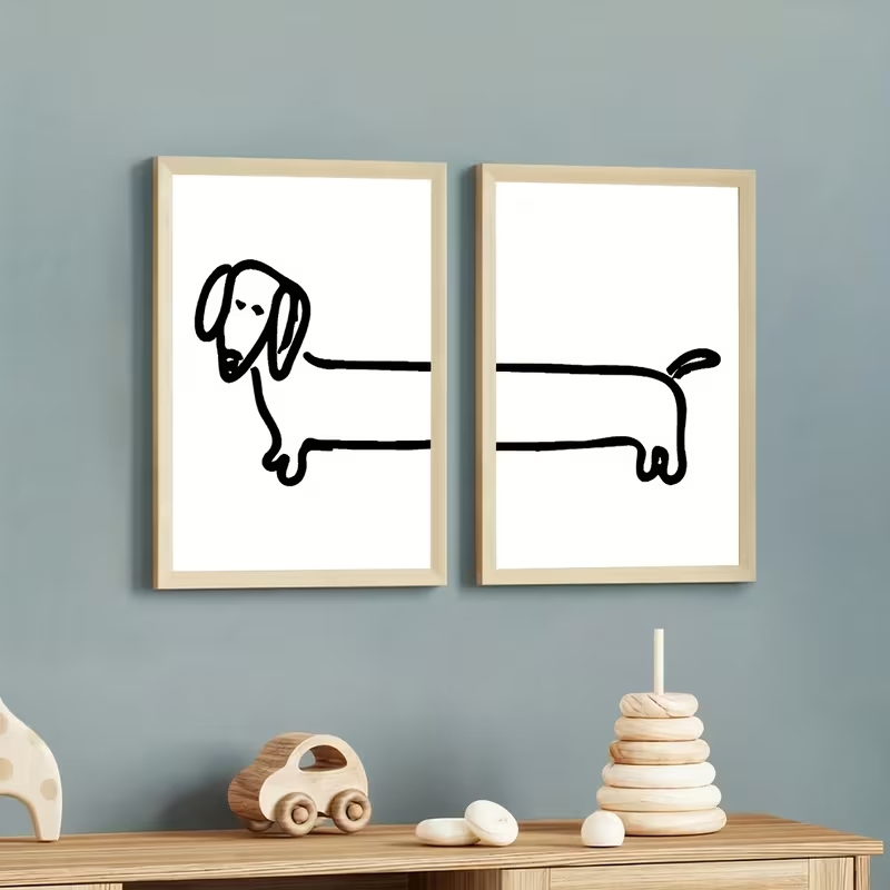 2 Buah Gambar Poster Lukisan K - Home Decor Theme ulasan dan harga