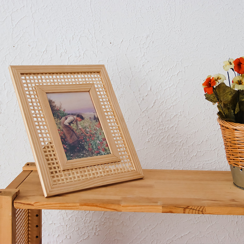 Ornamen gantung dinding, Nordi - Bamboo Photo Frame ulasan dan harga