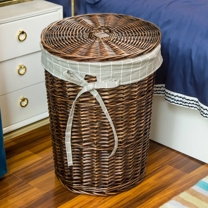 Keranjang cucian bergaya keran - Rattan Plant Basket ulasan dan harga