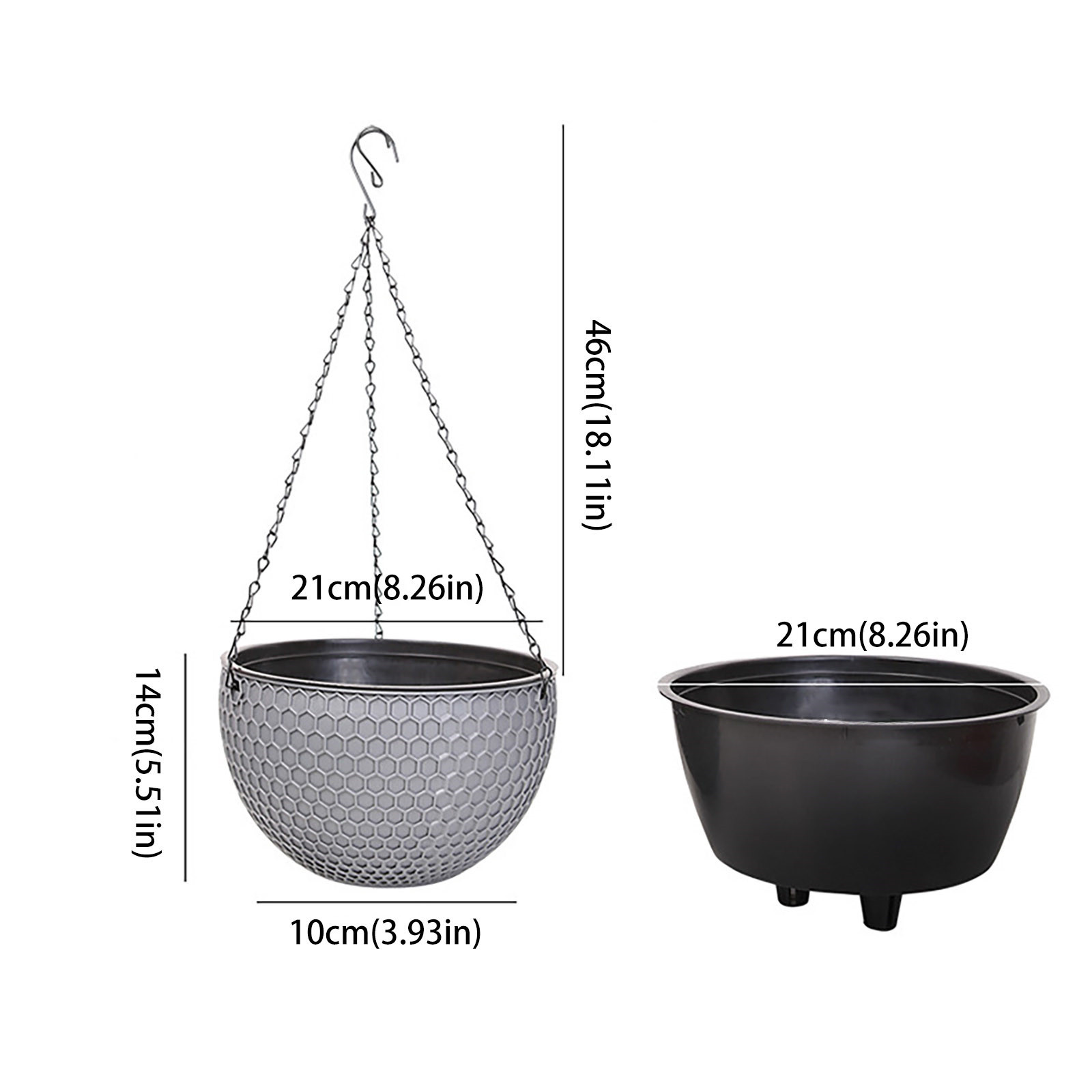 Gaya Eropa Pola Sarang Lebah I - Rattan Plant Basket ulasan dan harga