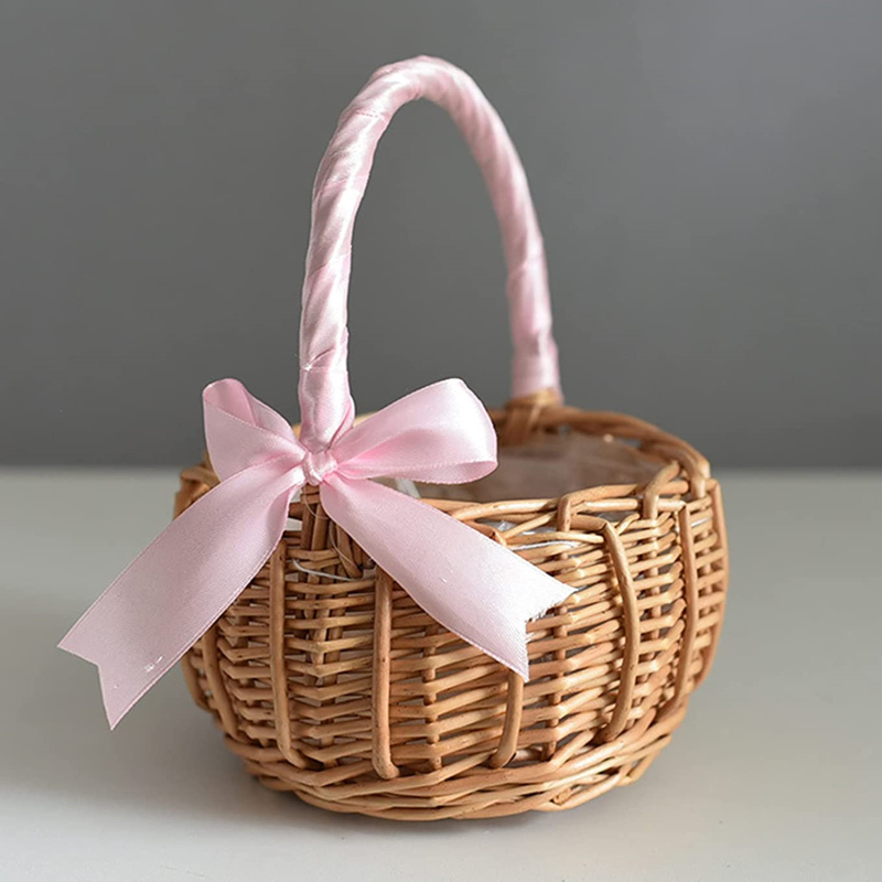 Rak penyimpanan buatan tangan, - Rattan Plant Basket ulasan dan harga